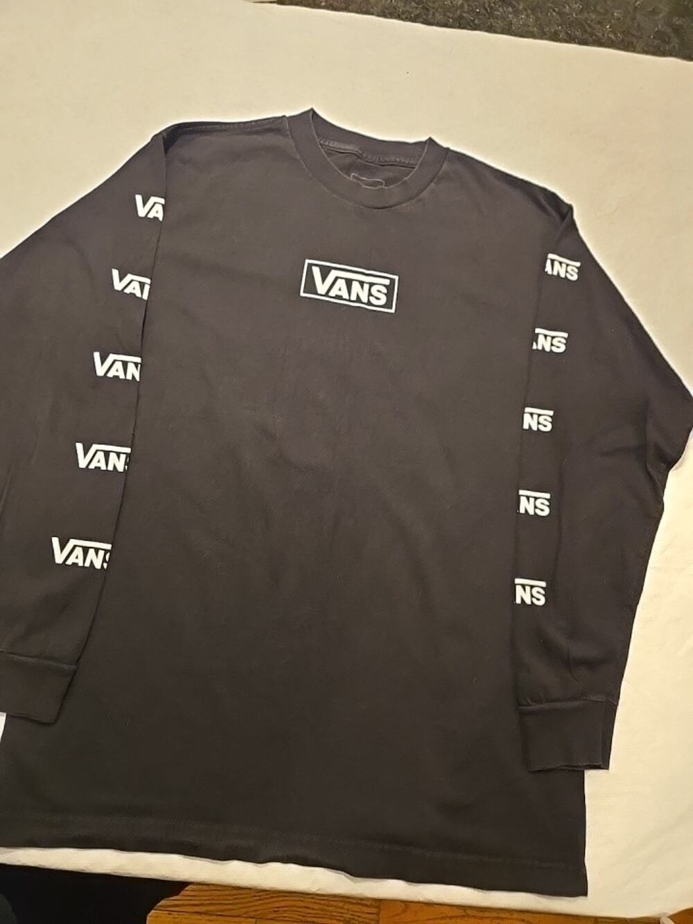 Vans Classic Fit Black Long Sleeve Shirt Men’s L - Skaters - Off The Wall